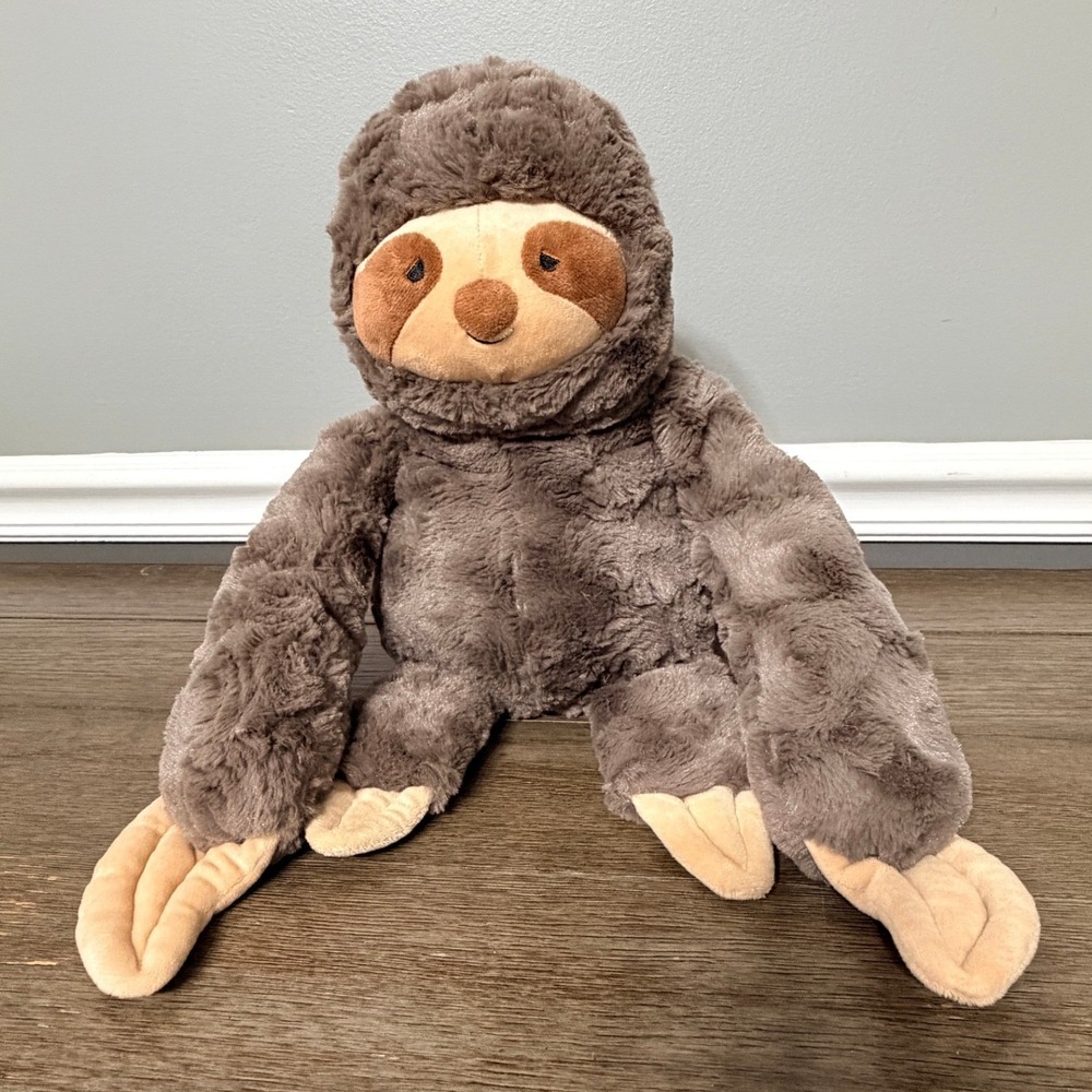 Giggle Scape Brown Weighted Sloth Plush Stuffed Animal Sensory Toy 12 Inch